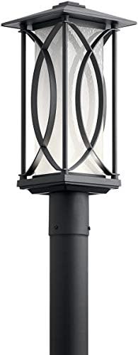 Преходен led лампа Kichler 49976BKTLED за външен монтаж от колекцията Ashbern с черна тапицерия