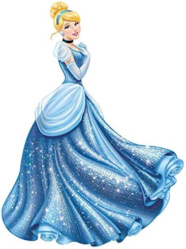 Съквартиранти RMK1957GM Disney Princess Са Glamour Отклеить и се Придържа Гигантска Стикер на Стената, Синьо
