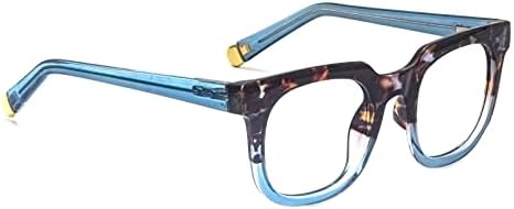Glarollirace 3 Опаковки Женски Квадратни Очила За четене, Дизайнерски Стил, Компютърни Очила за четене със Синя