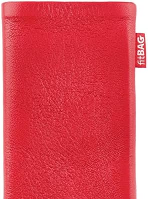 Калъф за носене-калъф fitBAG Red Beat, изработена по поръчка за Vivo Y20 (2021) | Произведено в Германия | чанта