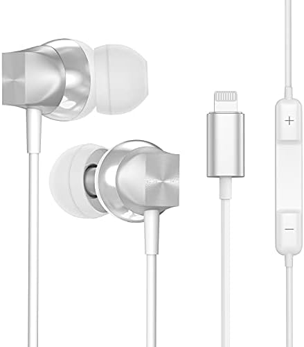 Слушалки Meifox 2 бр. Lightning за iPhone, Жични слушалки-втулки с Шумопотискане, Изолирующие Слушалки за iPhone