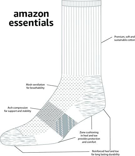 Дамски спортни чорапи Essentials Performance С Памучна подплата, 6 Двойки