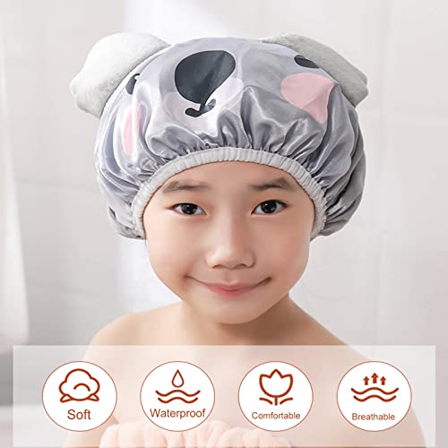 За многократна употреба с Шапка за душ за баня, предназначени за новородени, с дълги/гъста коса, Сладка, Водоустойчив,