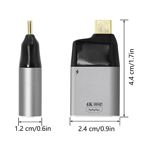 Многопортовый Адаптер CERRXIAN USB C-HDMI, конвертор 4K @ 60Hz Type C между мъжете и жените HDMI с храненето