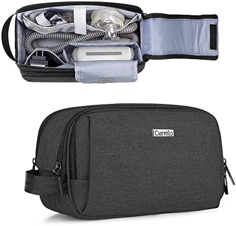 Пътна чанта CURMIO CPAP, Съвместим с апарат ResMed AirMini, Преносим Чанта за съхранение на консумативи CPAP,