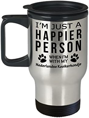Кафеена Чаша За Любителите на кучета В Пътуване - Щастлив Човек От Nederlandse Kooikerhondje - Подаръци За спасението