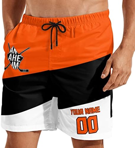 Обичай Хокей Мъжки къси Панталони Подаръци за Мъже Ежедневни Градски Младежки Спортни Фенове Плажни Шорти, Добавяне