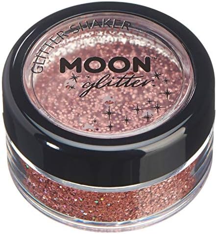 Moon Glitter Холограма Блестящи Шейкъри Козметичен блясък за лице, тяло, нокти, коса и устни - 0,17 унция