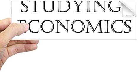 Направи Си Сам Мислител Кратката Фраза Изучаване На Икономиката На Правоъгълник Стикер Върху Бронята На Стикер