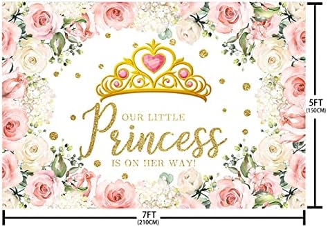 Sendy 7x5ft Малката Принцеса Фон за душата на Детето за Момичета Нашата Малка Принцеса в Пътя на Фон за Снимки