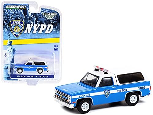 Блейзър Greenlight 30245 1985 K-5 от полицейското управление на Ню Йорк (изключително за хоби) в мащаб 1/64