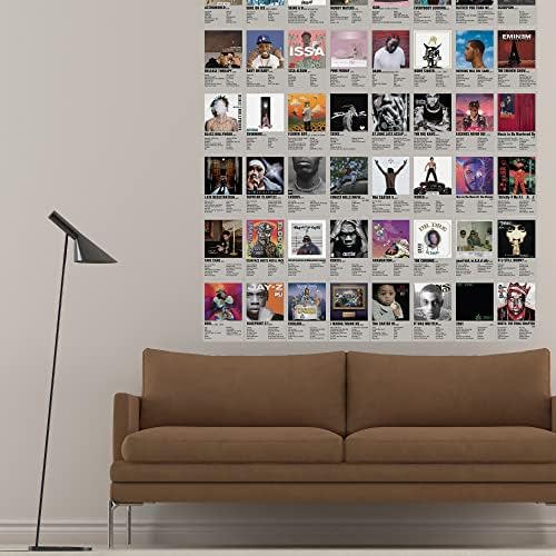Комплект стенни Колажи за рапъри в ретро стил хип-Хоп, Щампи за декор спални, 4x6 Инча, Плакати с Обложки на