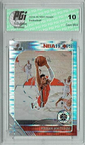 Баскетболни карта Hassan Whiteside 2019 NBA Hoops 196 Pulsar Premium Card Stock PGI 10 - Грозен Баскетболни