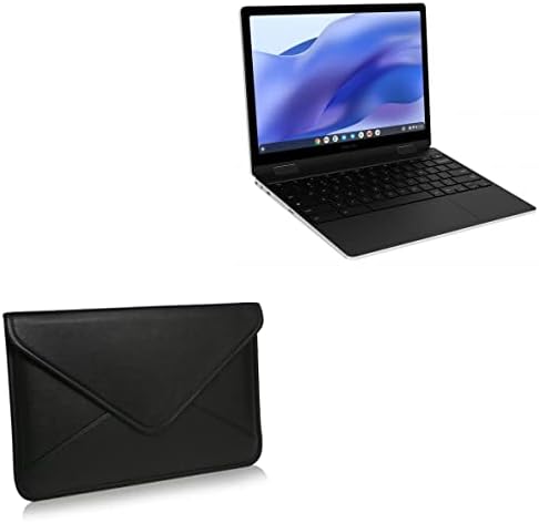 Калъф BoxWave, който е съвместим с Samsung Galaxy Chromebook 2 360 (калъф от BoxWave) - Луксозни Кожена чанта-месинджър,