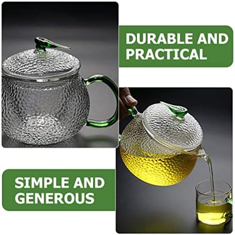 Homoyoyo Стъклени Съдове Стъклен Чайник за Варене на Чиста Вода в Чайника: Японски Стил Рассыпной Листа Чайник