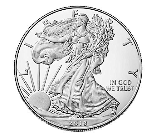 2018 W Сребърен Орел American Eagle 2018 Сребърна монета с разбивка по една унция номинална стойност от 1 долар
