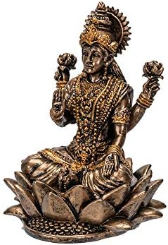 Тихоокеанския Подарък Прибори Хиндуистки Бог Лакшми Миниатюрна Статуетка От Смола
