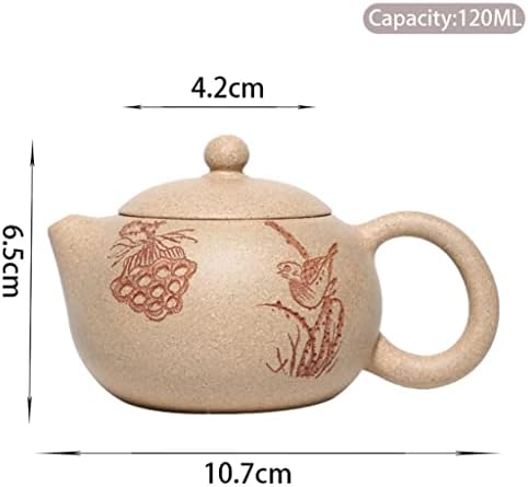 UXZDX 120 мл Исинские Чайници От Лилава Глина, Класически Чайник Xishi, Рудный Чайник, Майстор на Ръчно изработени,