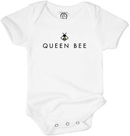 Боди За Новородено от Органичен Материал Queen Bee с един Смел Щъркел За Момичета