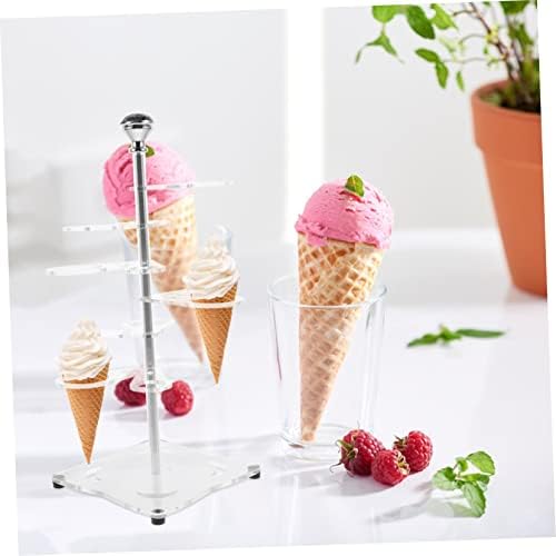Luxshiny сладолед 5шт щанд на притежателя на конус поставки за дрехи конус десерт суши притежателите на ролка