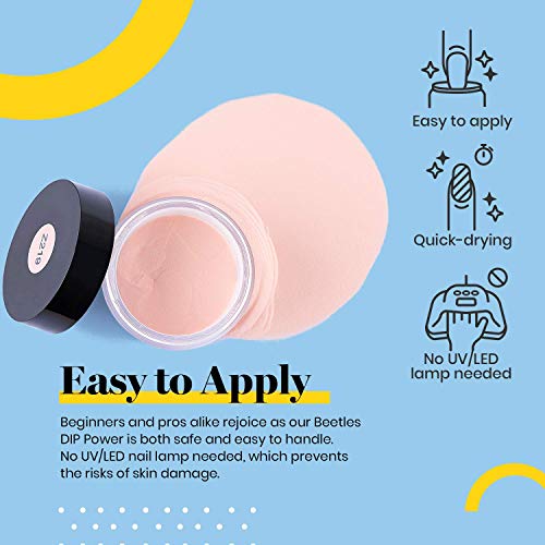 Комплект за нокти Beetles Dip Starter Powder - телесен цвят Сиво Розово 8 Цвята, Комплект за Обмакивания нокти