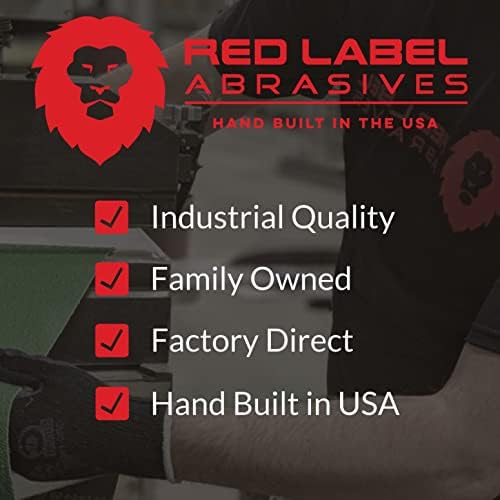 Абразивни ленти Red Label С 4 X 52 1/2 Инча от алуминиев оксид с шкурка 36 Многоцелеви Шлифовъчни ленти, 3 опаковки