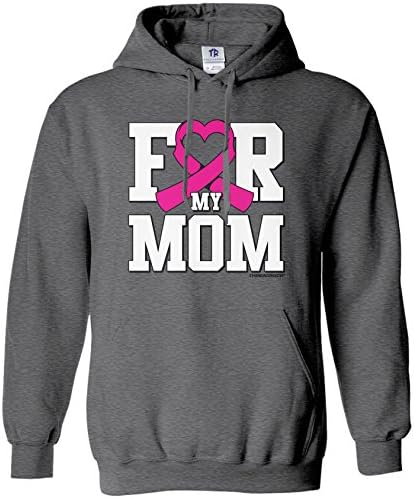 Hoody с качулка Threadrock Women ' s for My Mom Breast Cancer Awareness