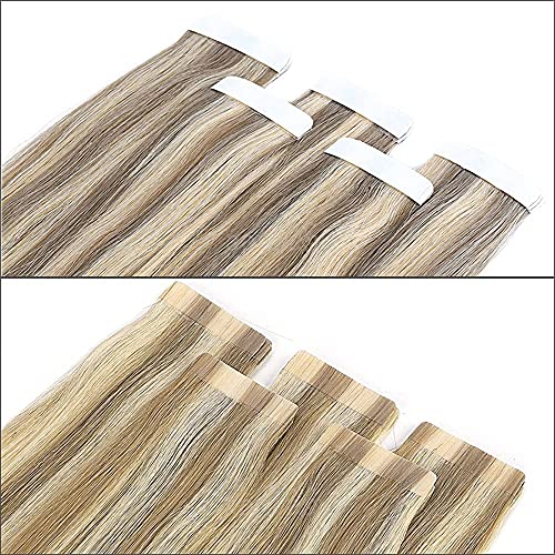 1 лист 12 парчета изкуствена лента за удължаване на косата във формата на перука преносима Безпроблемна двустранна
