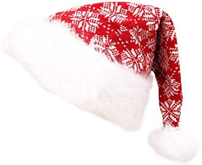 Аксесоари за Костюми Коледна премяна Плюшен Шапка на Дядо Коледа Дебела Ултра Мека Шапка Необичайни Сладки Шапки