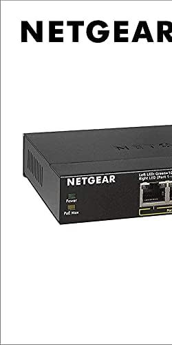 NETGEAR 8-портов мрежови суич, Gigabit Ethernet, PoE, център, интернет-сплитер (GS108LP) - с възможност за ъпгрейд