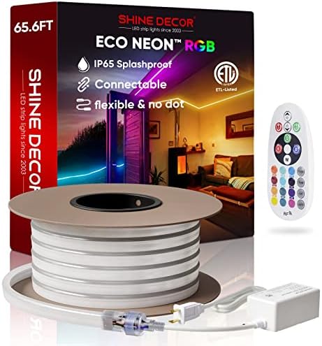 Комплект Decor Shine се състои от 10 Опаковки от алуминиево канална пътеки с комплект led RGB-неонови въжени