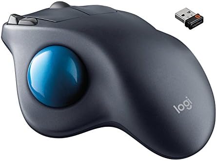 Безжична Трекбольная мишка Logitech M570 - Лазерна - Безжична - Радиочастота - Тъмно Сиво - USB - скрол Колело