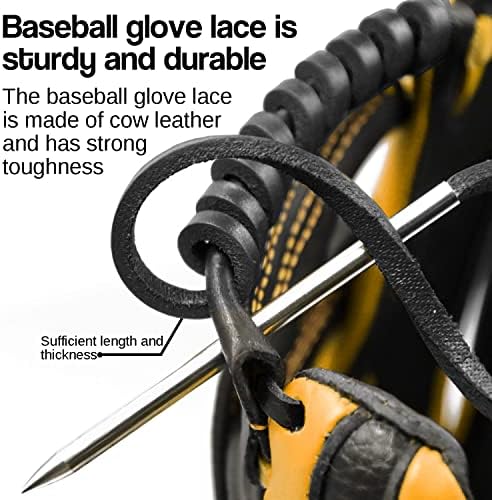 Комплект за обвързване на ръкавици за бейзбол или софтбольных ръкавици, 2 Ленти, телешка кожа дължина 79 см