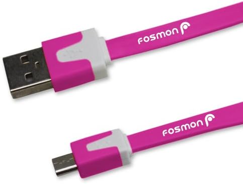 Кабел за зареждане на плосък контролер серия Fosmon Vivid Micro USB за Sony Playstation 4 / PS4 и Microsoft