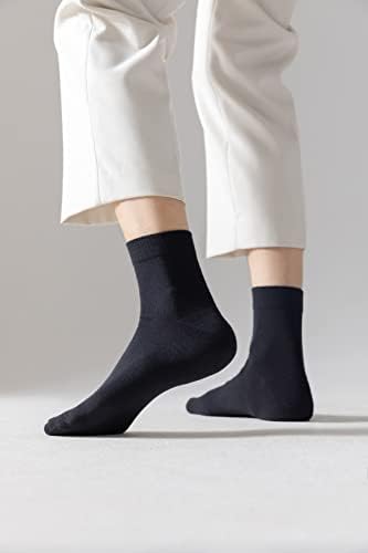 черни чорапи, мъжки спортни чорапи, абсорбиращи влагата чорапи мъжки, 6 чифта памучни чорапи, един размер подходящ