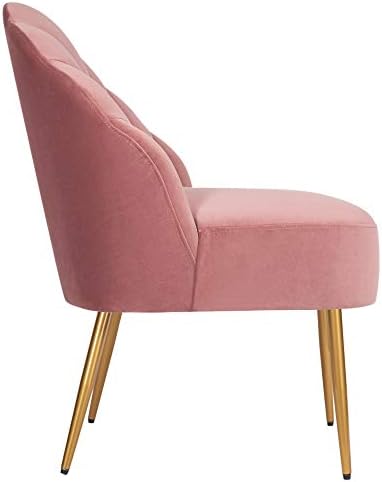 Марка – кресло с кадифена тапицерия, Нит Sheena Glam, 23,5 W, розово