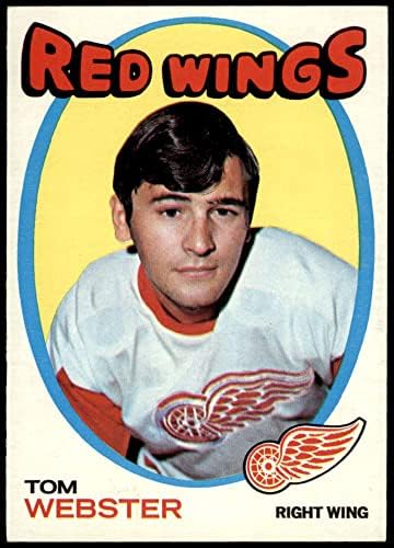 1971 Topps 78 Том Уебстър Детройт Ред Уингс (хокейна карта) NM Red Wings