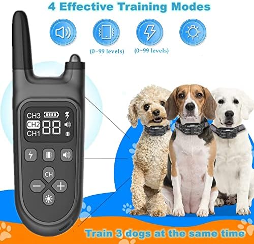 Нашийник за шокирования кучета - Акумулаторна батерия Електрически нашийник за дресура на кучета със звуков