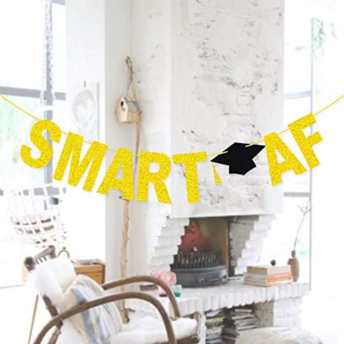Morndew Докторската Шапка Smart AF Банер за Честване на Годишнина от завършване на Училище Вечерни Украса
