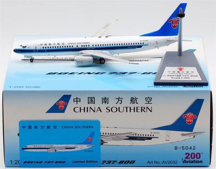 Авиационна 200 China Southern Airlines за самолет Боинг 737-81B B-5042 1/200, НАПРАВЕН ПОД НАТИСК, Готова модел