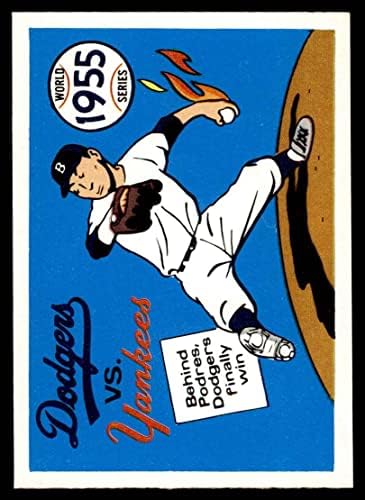 1970 Fleer World Series 52 1955 Доджърс срещу Янкис Джони Подрес Доджърс /Янкис (Бейзболна картичка) EX/MT