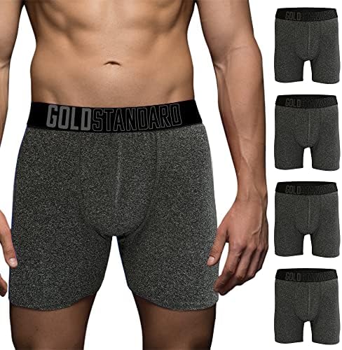 Мъжко Спортно бельо Gold Standard в опаковка от 4 теми - Performance Boxers Briefs For Men Pack - Мъжко бельо