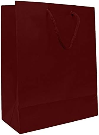 Подаръчен пакет Novel Box® от тъмно червено матово покритие ламиниран евро-хартия 8 Х4 X10 (брой 10 броя) +