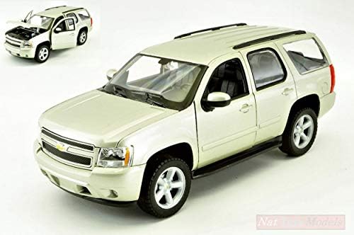 Мащабна модел на Welly, съвместима с Chevrolet Tahoe 2008 Сребрист цвят 1:24-27 WE22509GD