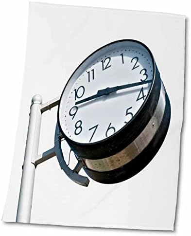 3дрозные улични часовници за метален стълб. На бял фон - Кърпи (twl-270921-3)
