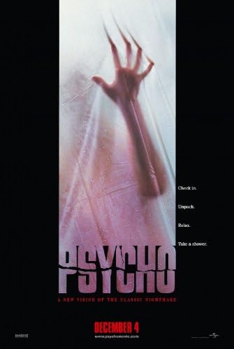 PSYCHO - 27 x40 D / S Оригинален Плакат на филма One Sheet 1998 Винс Вон Ан Хечи