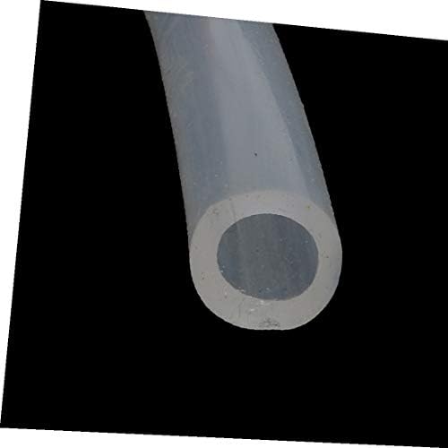 X-DREE Тръба от силиконова гума, устойчива на високи температури, 7 мм х 11 мм, Маркуч, прозрачна тръба с дължина