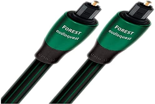 Оптичен Цифров аудио кабел AudioQuest Forest Toslink - 2,46 фута (.75 м) Зелен цвят