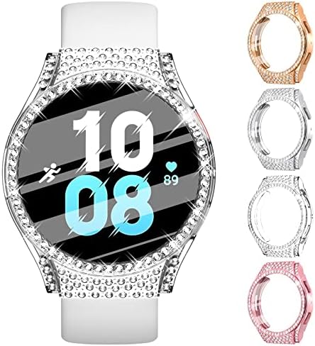 Калъф WINGLE за Galaxy Watch 5 защитно фолио за Samsung Galaxy Watch 4 44 мм, 4 опаковки, Защитна мека подплата