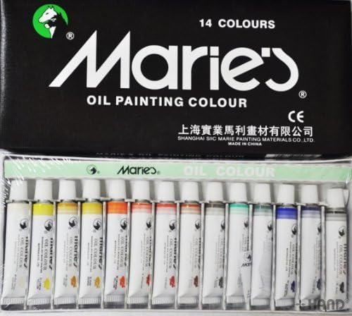 Комплекти прекрасни маслени бои Marie's - Комплект от (14)